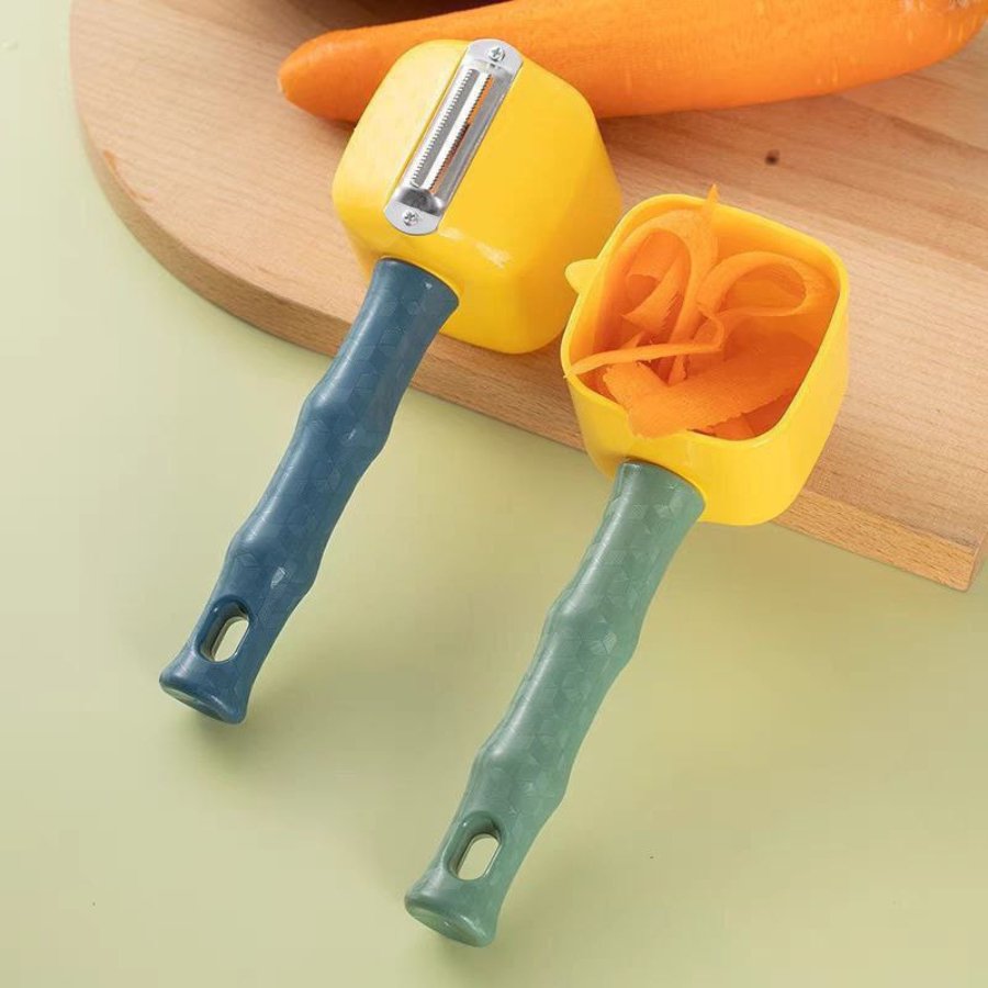 1pc Multifunctional dual use stainless steel face peeler vegetable