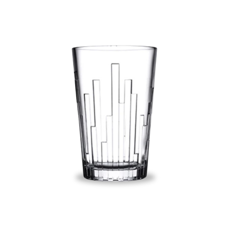 Pasabahce Scala Tumblers Verres Set - 330ml - Modern 6-Piece Glassware With Textured Vertical Design