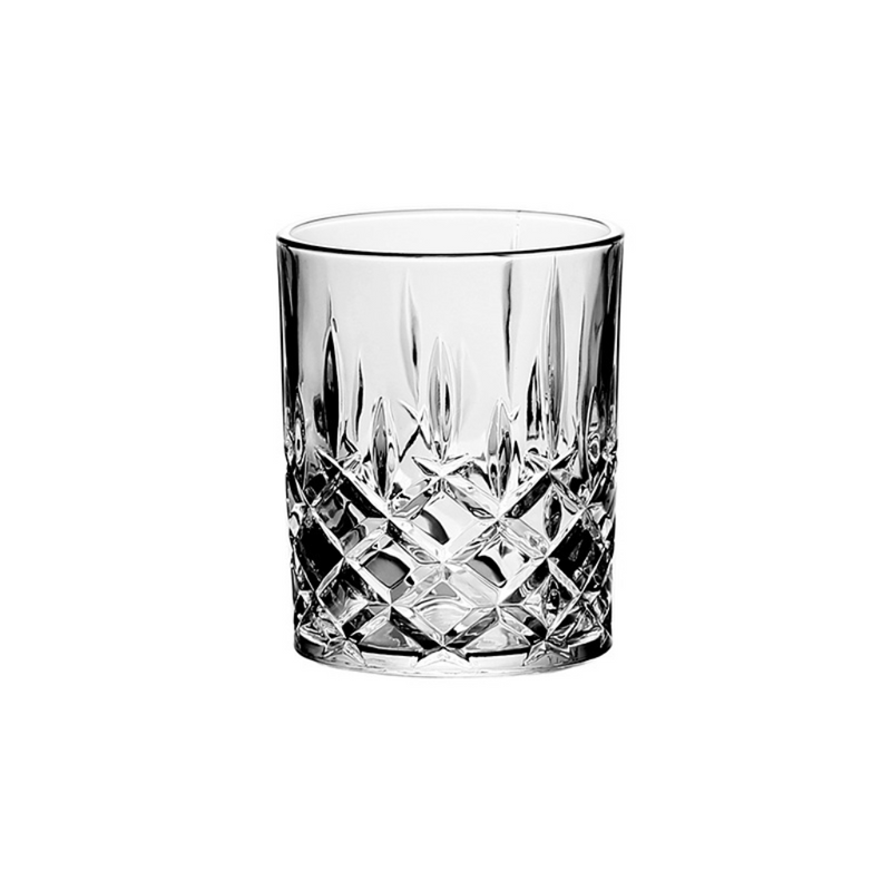 Blinkmax Glass Set Of 6 – Elegant 343 ml Crystal-Cut Design