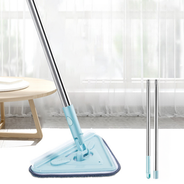 Adjustable Triangle Cleaning Mop with Extendable Handle - Ideal for Corners and Hard-to-Reach Areas