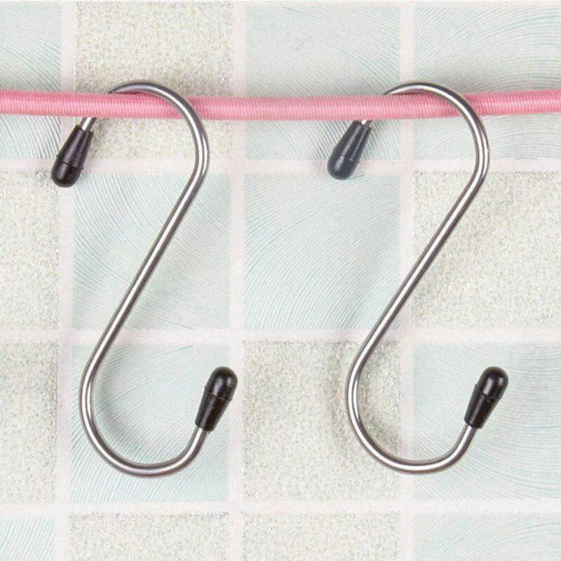 Set Of 4 "S" Shaped Hangers For Organizing – Durable And Multi-Purpose