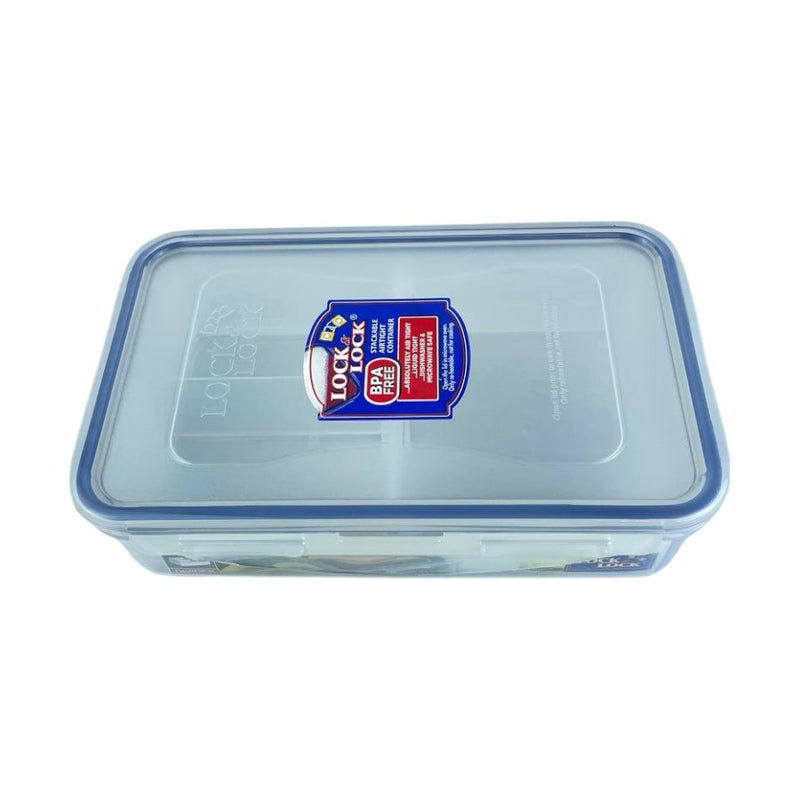 Look & Lock Airtight Divided Food Storage Container, 800ml, BPA-Free, Leakproof, Stackable