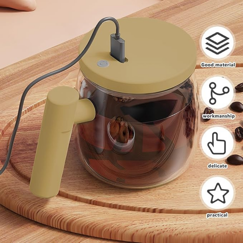 Automatic Rechargeable Mixing Cup - 400ml USB Electric Stirring Glass, Portable Self-Stirring Mug For Coffee, Milk, And Drinks