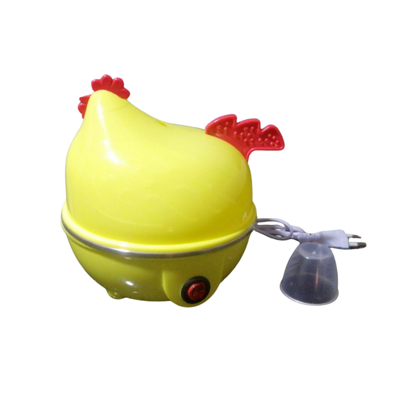 Chicken-Shaped Electric Egg Boiler Steamer - Fast Boiling, Auto Shut-Off, 7 Egg Capacity, Cute Design For Kitchen