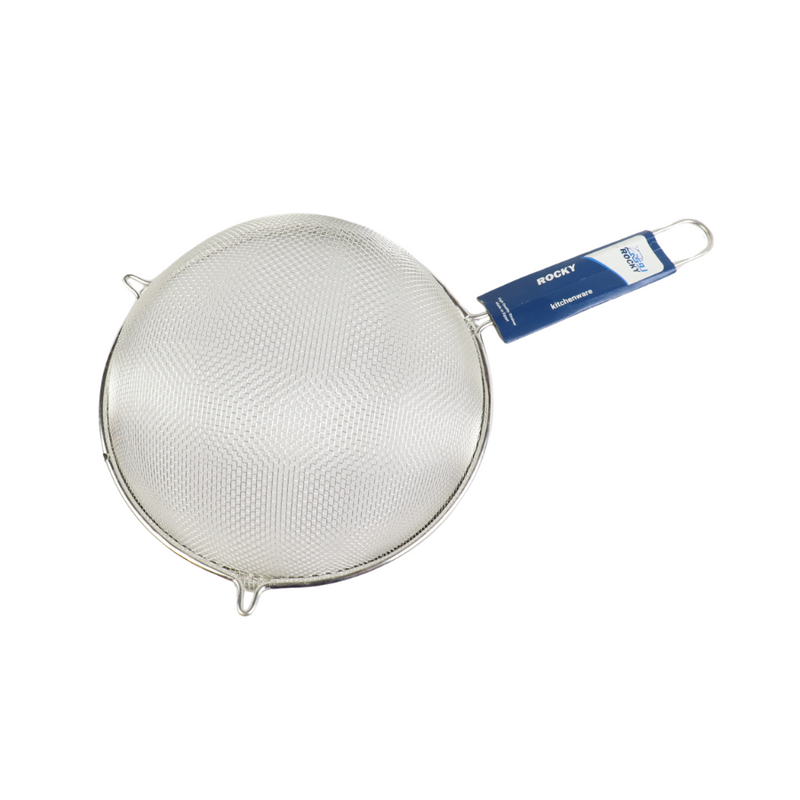 Rocky Stainless Steel Mesh Strainer - 19 cm, Fine Mesh Kitchen Sieve for Efficient Straining