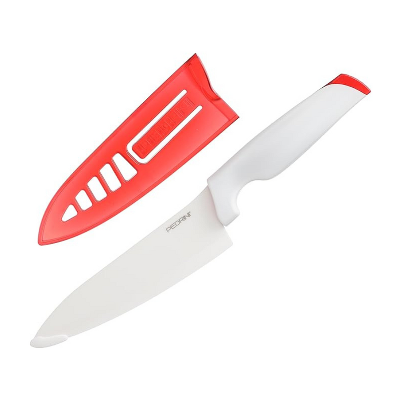 Pedrini Ceramic Blade Chef’s Knife 6 Inch – Durable, Hygienic, Corrosion-Resistant Kitchen Essential