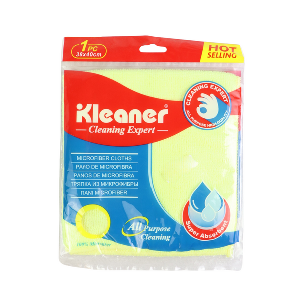 Kleaner Microfiber Cleaning Cloth - Super Absorbent, All-Purpose, 38x40 cm