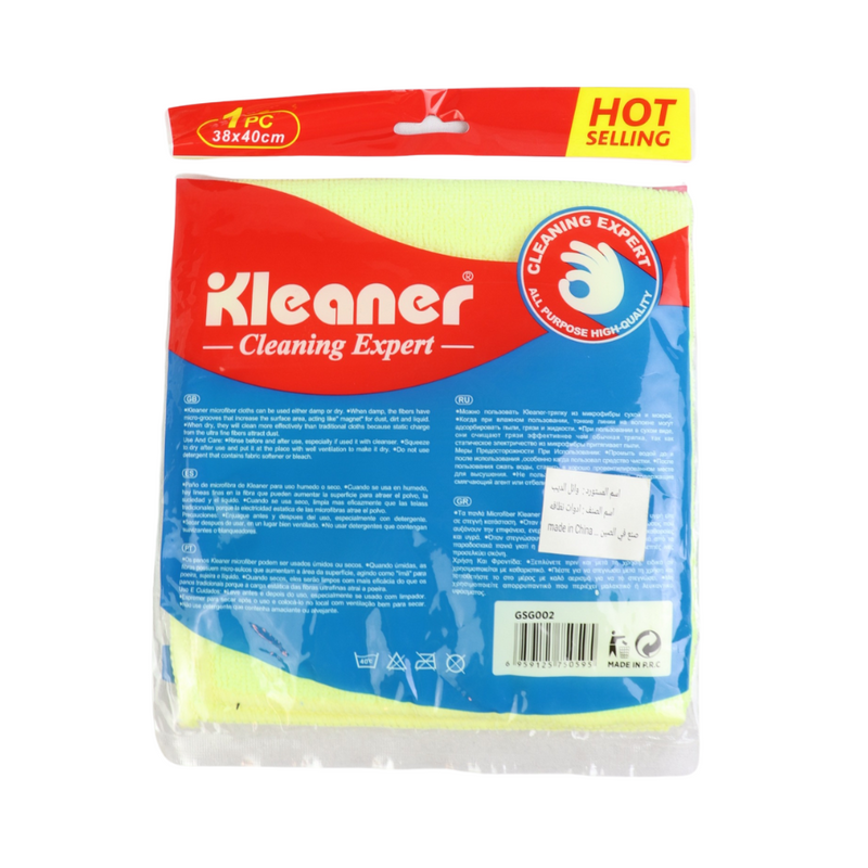 Kleaner Microfiber Cleaning Cloth - Super Absorbent, All-Purpose, 38x40 cm