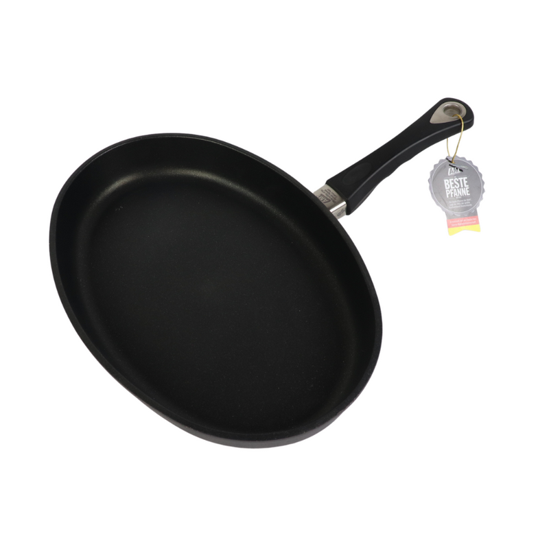 AMT 35x24 cm Oval Non-Stick Pan – High-Quality Cast Aluminum, Ideal For All Cooking Styles