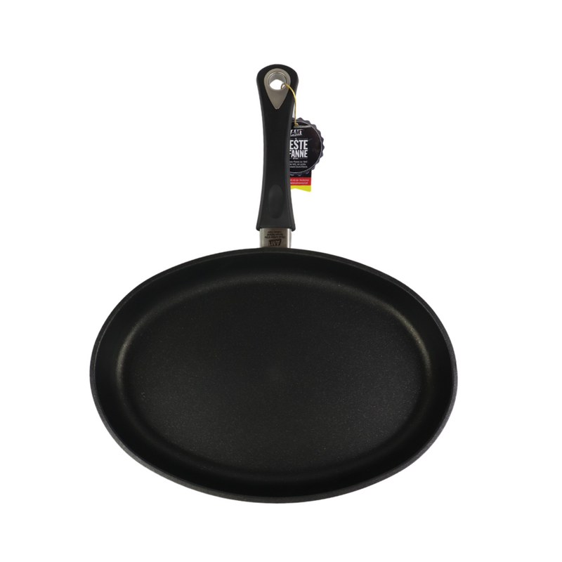 AMT 35x24 cm Oval Non-Stick Pan – High-Quality Cast Aluminum, Ideal For All Cooking Styles