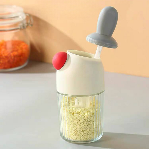 Dual-Design Seasoning Jar With Sifter And Pour Spout For Precision Spice Dispensing