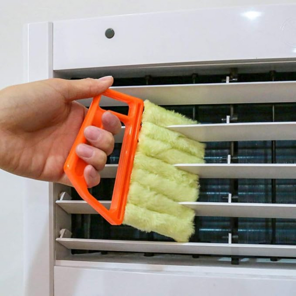 Ergonomic Air Vent Dust Cleaner With Handle For Multi-Blade Cleaning And Dust Removal