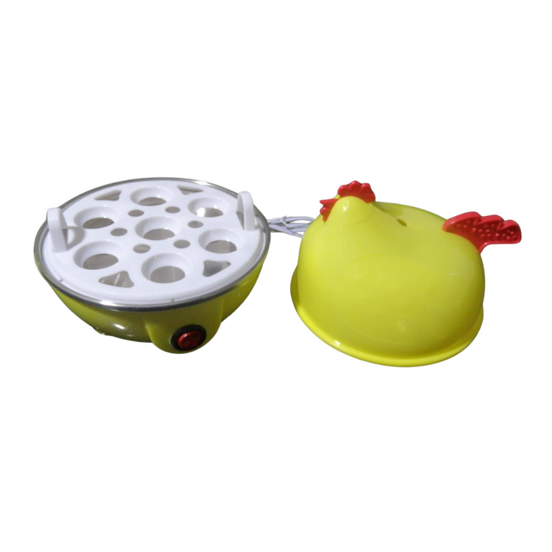 Chicken-Shaped Electric Egg Boiler Steamer - Fast Boiling, Auto Shut-Off, 7 Egg Capacity, Cute Design For Kitchen