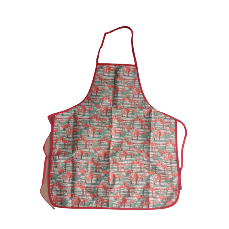 Flamingo Waterproof Fabric Kitchen Apron, 72 x 60 cm - Multi Color