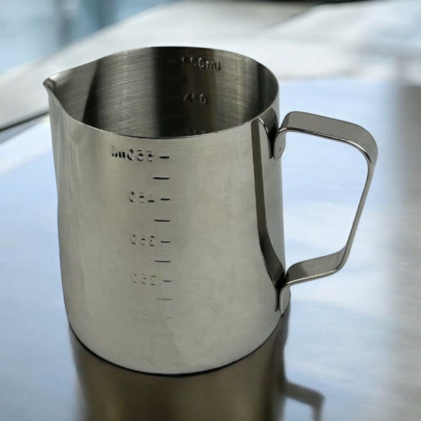 Stainless Steel Milk Frothing Pitcher - 550ml Measuring Jug For Coffee, Lattes, And Cappuccinos