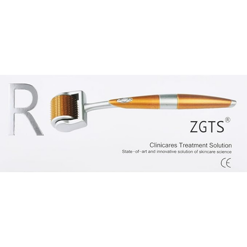 ZGTS Titanium Derma Roller For Skin Rejuvenation And Collagen Boosting - 0.5mm Microneedling