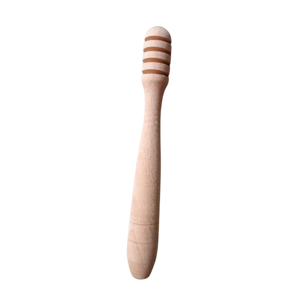 Natural Wooden Honey Dipper Stick - Perfect Drizzler for Honey, Syrups, and Sweet Sauces