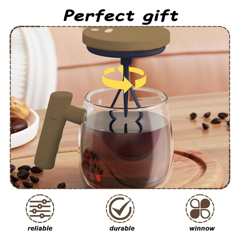 Automatic Rechargeable Mixing Cup - 400ml USB Electric Stirring Glass, Portable Self-Stirring Mug For Coffee, Milk, And Drinks