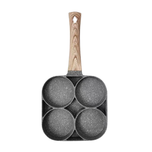 Premium 4-Cup Non-Stick Pancake & Egg Frying Pan – Multi-Section, Easy-Clean Breakfast Skillet