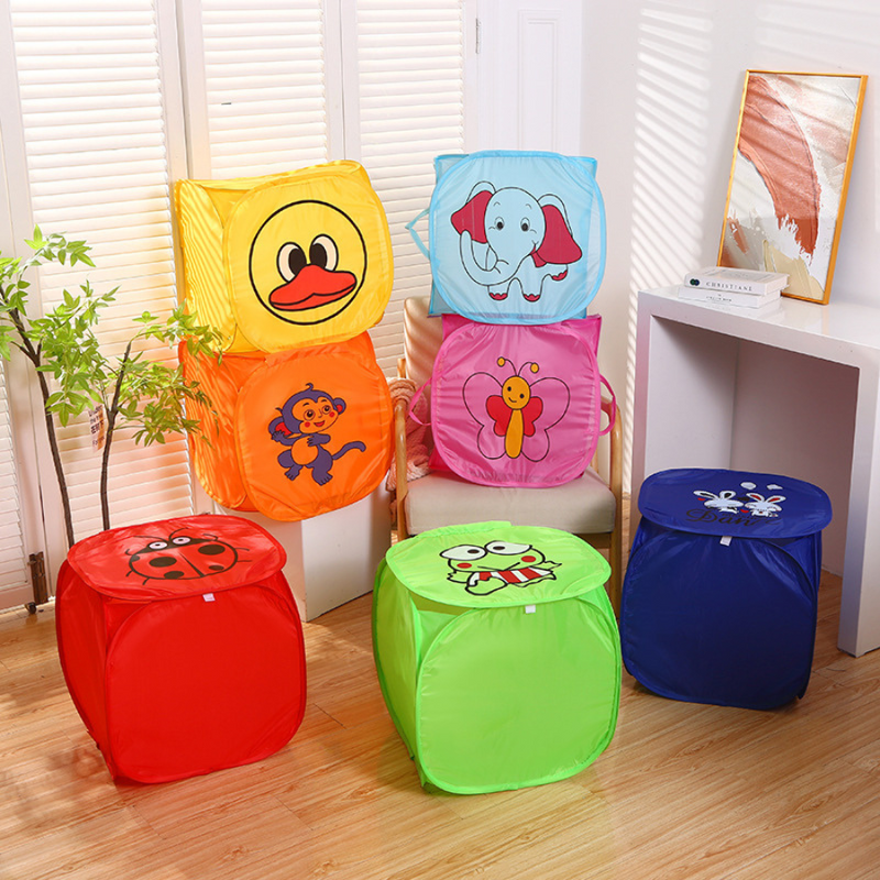 1 Piece Laundry Basket Portable Quartet Laundry Basket Waterproof