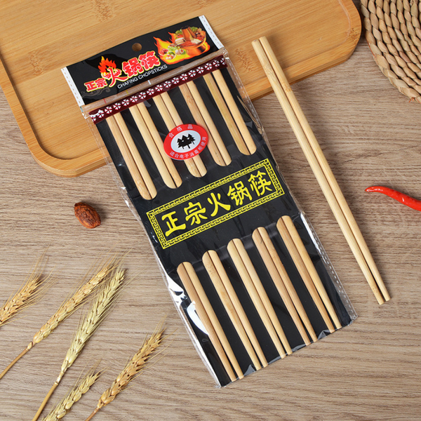 Chopsticks Reusable Natural Chinese Bamboo Long 5 Pairs