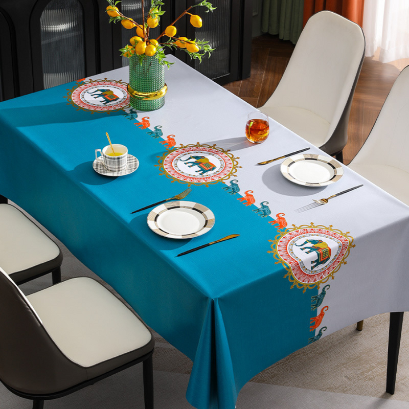 Elegant PEVA Tablecloth with Multiple Patterns - Durable and Stylish for Any Table