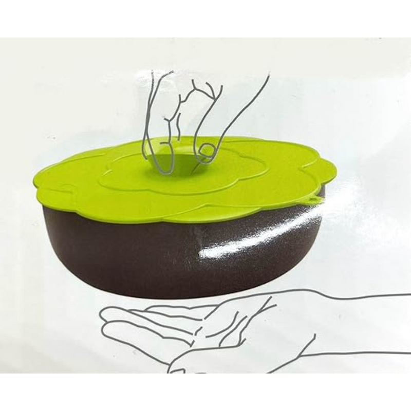 Silicone Flower Shape Spill Stopper Lid - 30 cm - Available in Multiple Colors