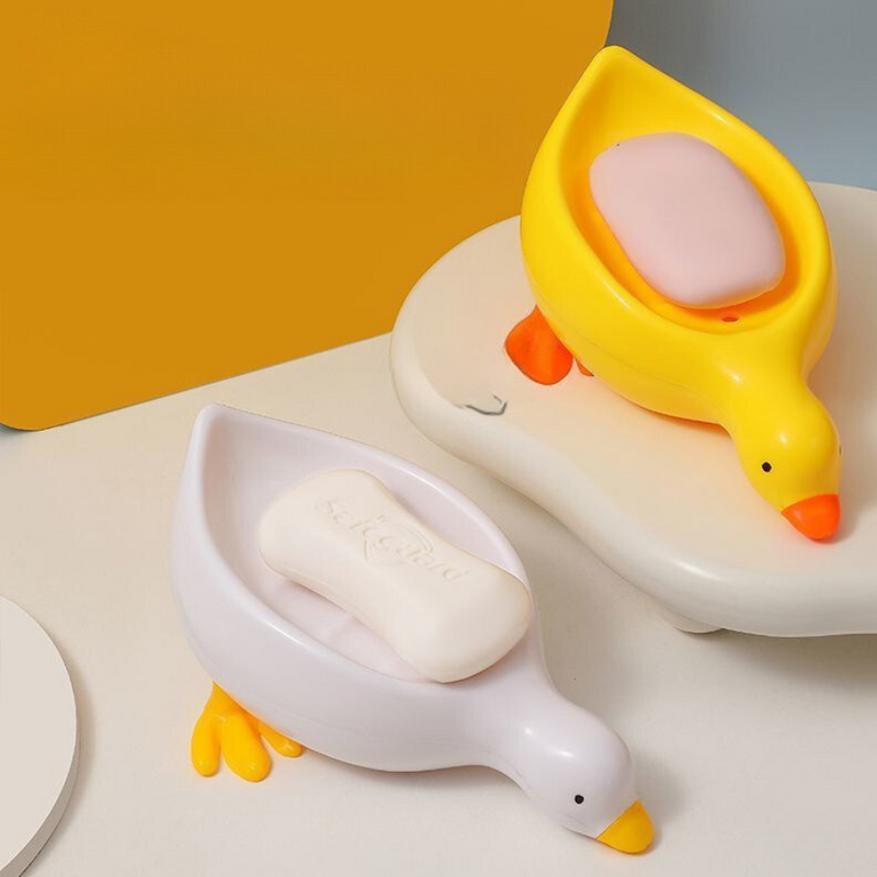 Cute Duck-Shaped Soap Holder - Fun And Functional Bathroom Accessory, Non-Slip, Easy to Clean