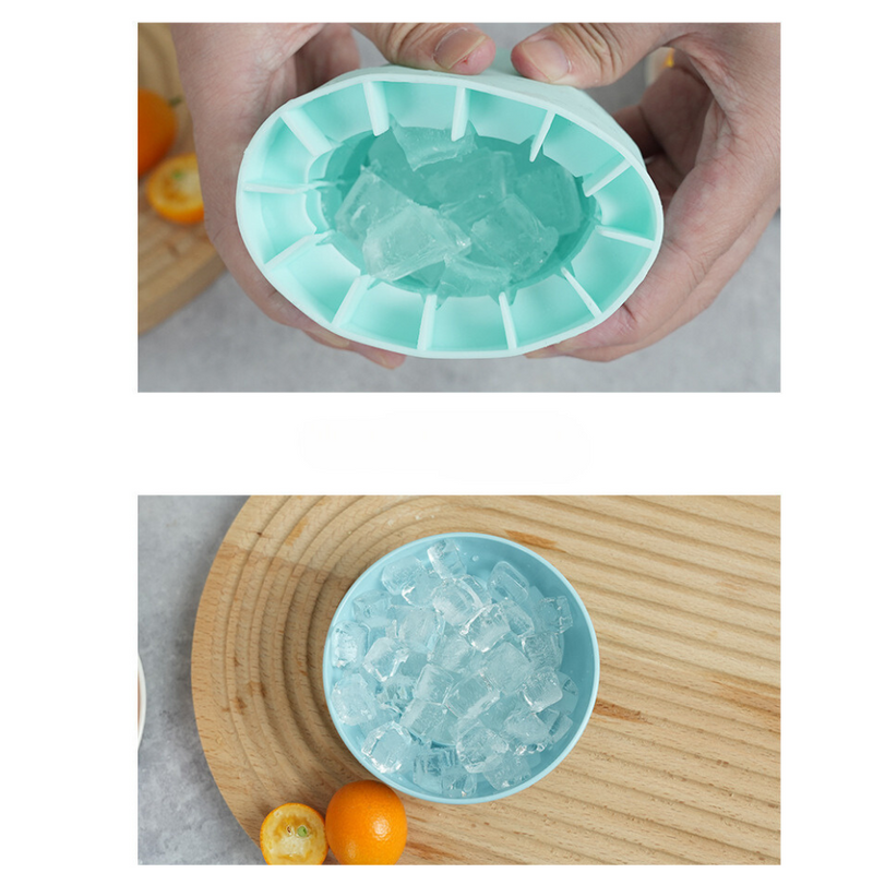 Ice Making Bucket with Lid - Easy-Release, BPA-Free, Stackable, and Portable for Perfect Ice Cubes