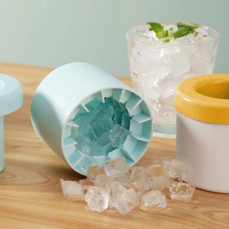 Ice Making Bucket with Lid - Easy-Release, BPA-Free, Stackable, and Portable for Perfect Ice Cubes