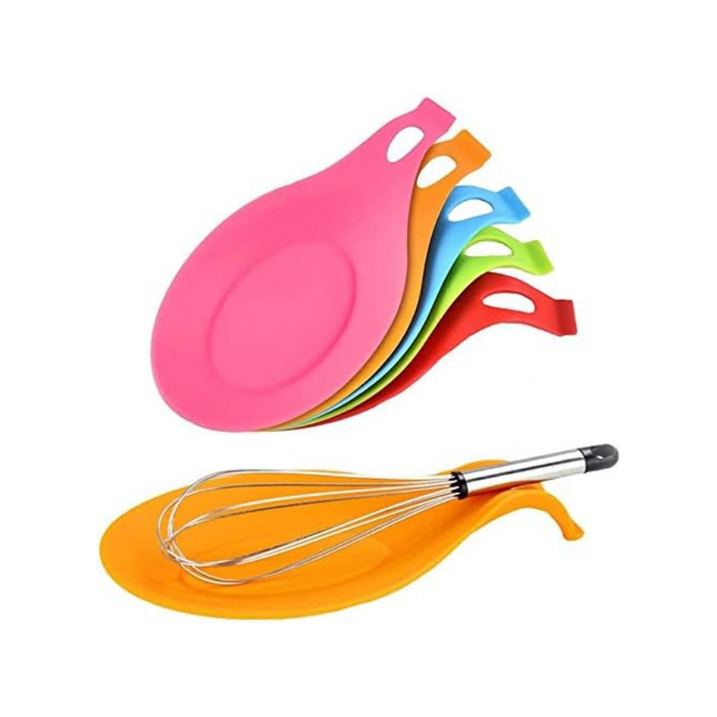 Silicone Kitchen Utensils and Spoon Rest