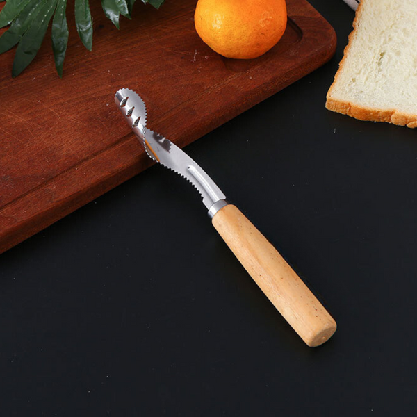 Stainless Steel Vegetables Corer With Wooden Handle