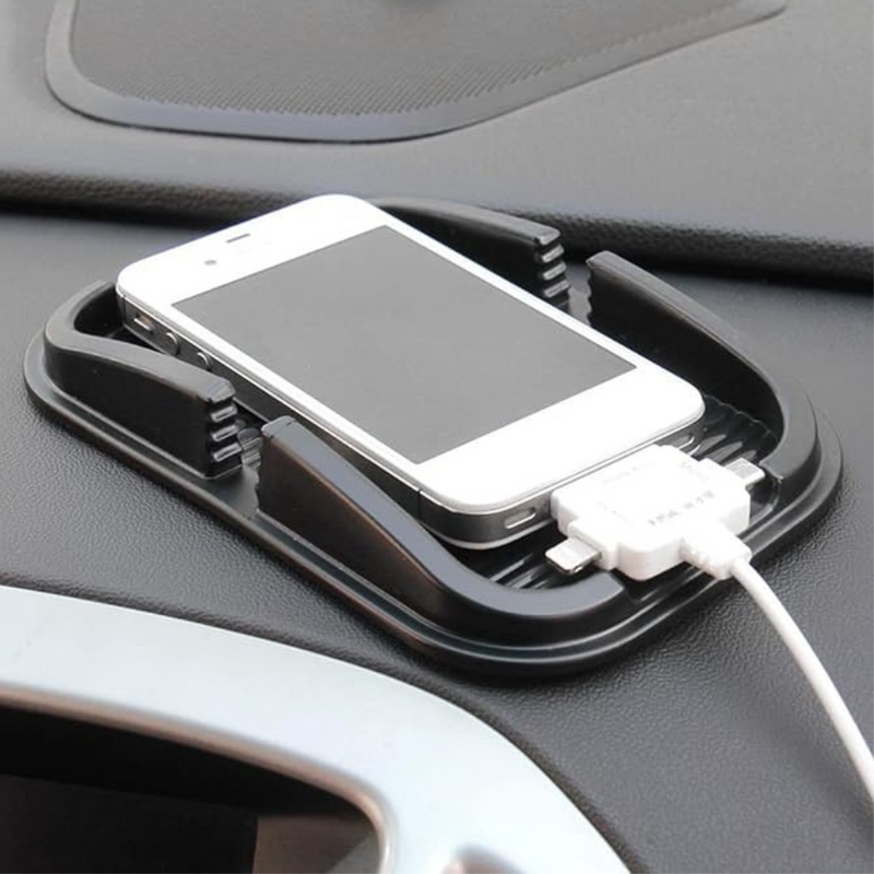 Anti Slip Silicone Mobile Phone Car Cradles - Black