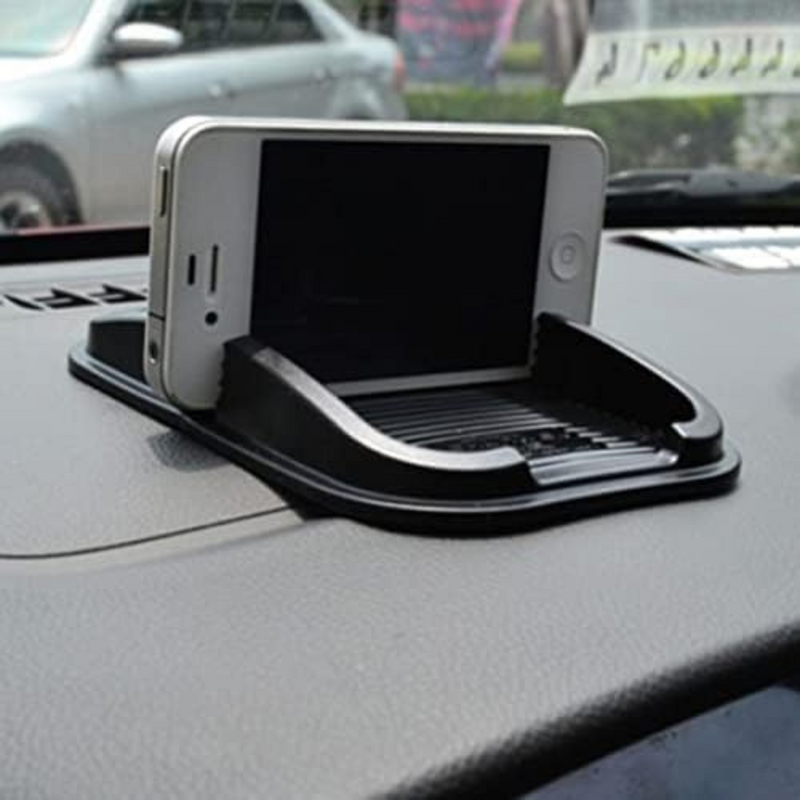 Anti Slip Silicone Mobile Phone Car Cradles - Black