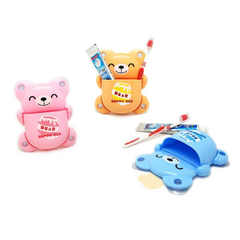 Toothbrush Holder Children Bear Shape - Random Color