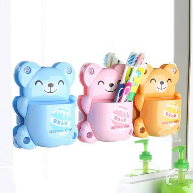 Toothbrush Holder Children Bear Shape - Random Color