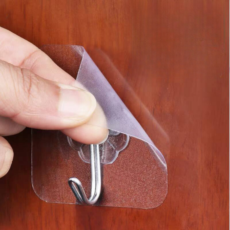 Self Adhesive Plastic Wall Hooks - 1 Piece