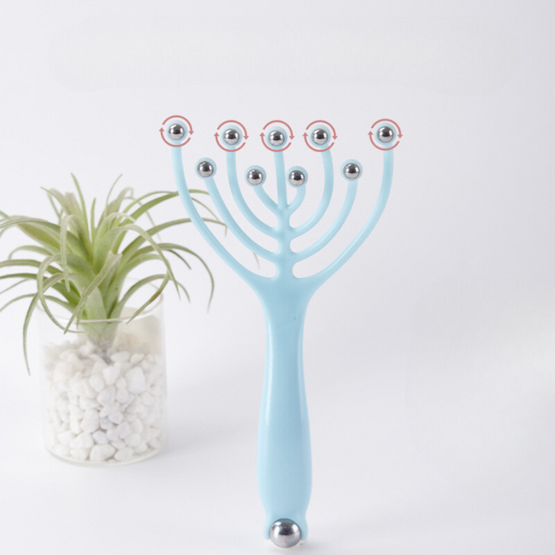 9 Heads Scalp Massager - Handheld Pressure Release Tool for Stress & Headache Relief