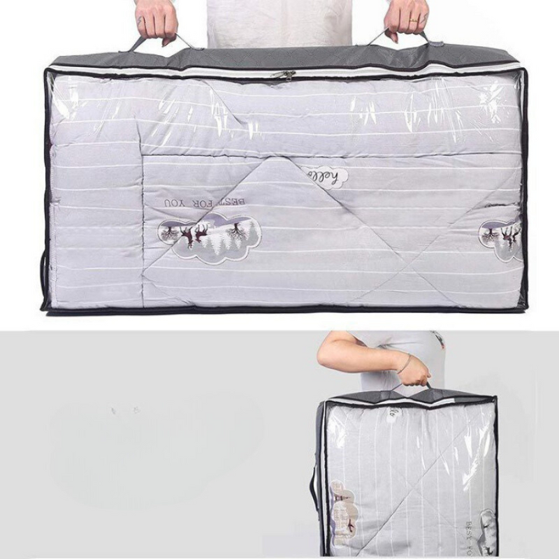 Foldable Under-Bed Storage Bag - Space-Saving, Durable, Transparent Cover