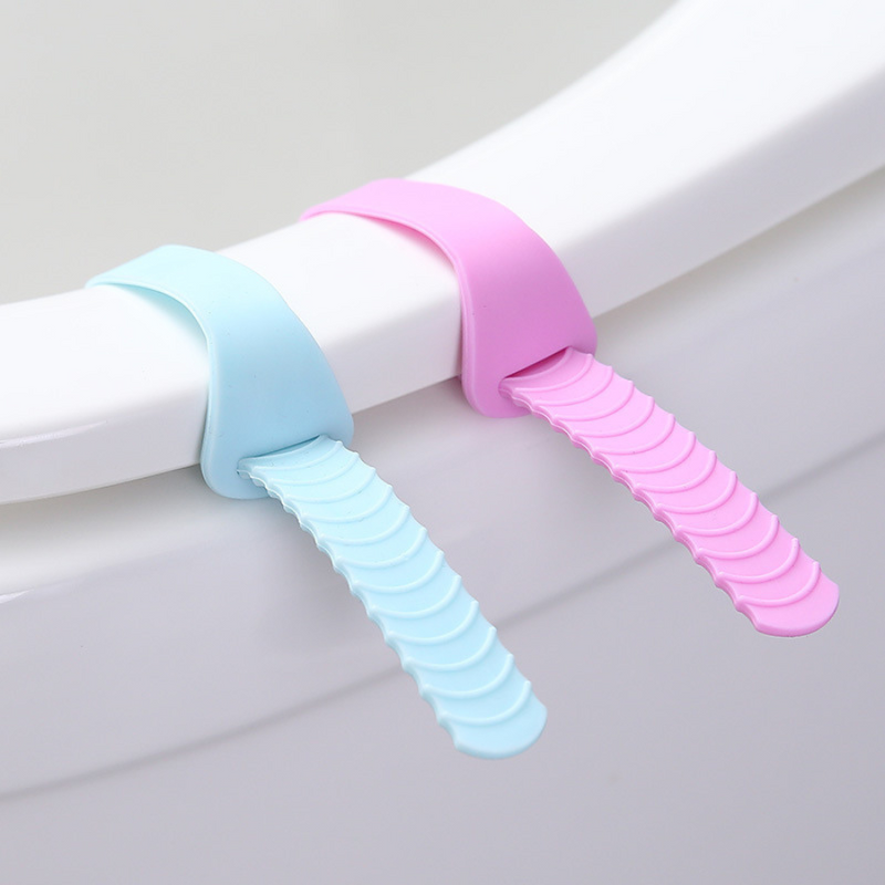 Silicone Toilet Seat Lifter - Hygienic, Durable, Easy to Install, Available in Pink or Blue