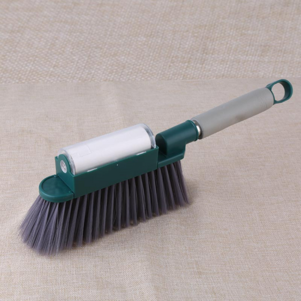 Multi-Functional Broom with Built-in Lint Roller - Clean and Collect in One Sweep