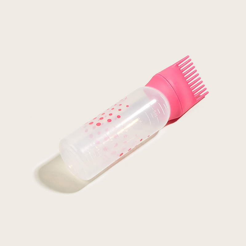 Convenient Hair Dye and Oil Applicator Bottle with Comb Cap - Easy and Mess-Free