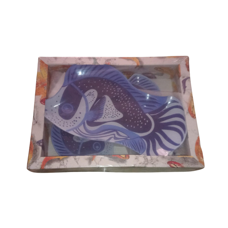 Set of 7 Fish-Shaped Plates - Decorative and Functional Serving Dishes for Any Occasion