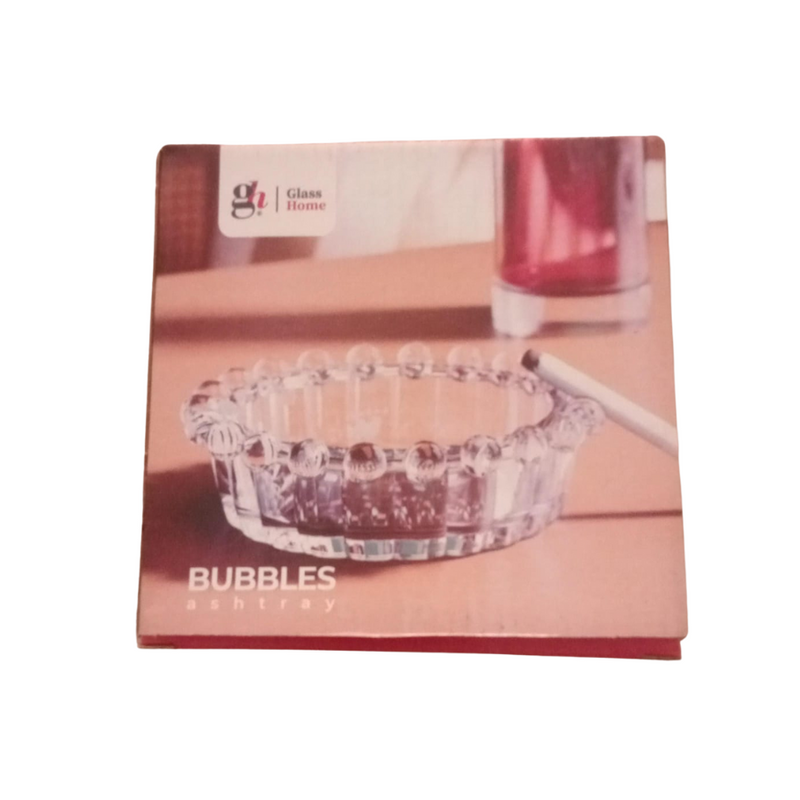 Elegant Bubbles Glass Ashtray - Stylish and Durable Ashtray for Home or Office