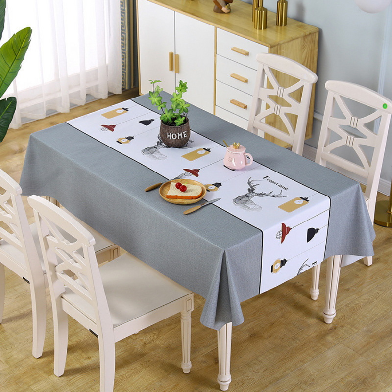 Elegant PEVA Tablecloth with Multiple Patterns - Durable and Stylish for Any Table