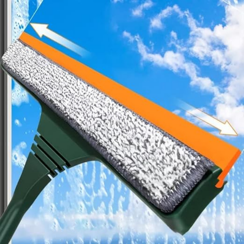 Extendable Window Squeegee with Sponge Head - Perfect for Streak-Free Cleaning