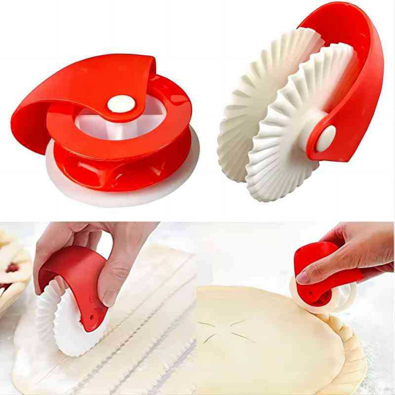 Set of 2 Pastry Wheel Decorators - Perfect for Elegant Pie and Pastry Designs