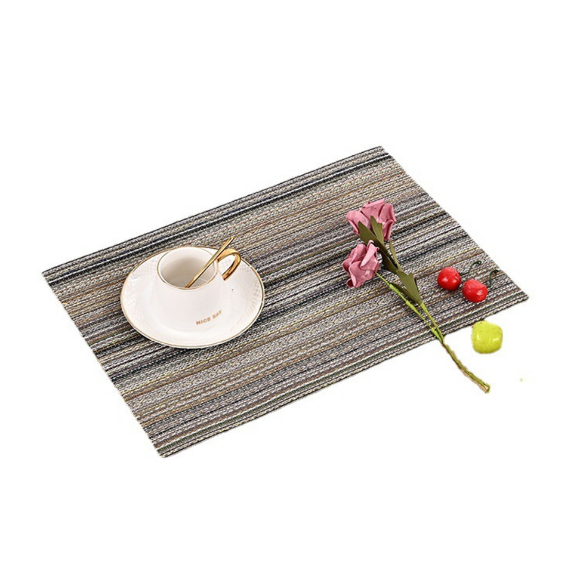 Elegant Heat-Resistant Woven Placemats for Dining Table - Set Of 6, Easy to Clean