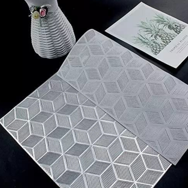 Elegant PVC Placemats for Dining Table - Durable, Heat Resistant, and Stylish - 1 Piece