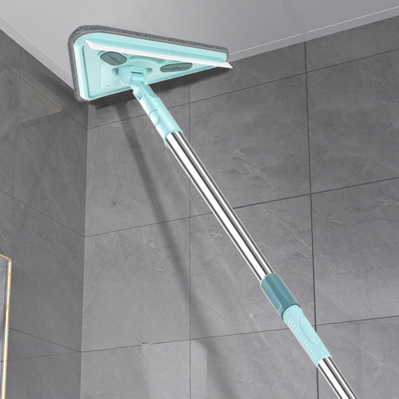 Adjustable Triangle Cleaning Mop with Extendable Handle - Ideal for Corners and Hard-to-Reach Areas